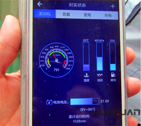 發(fā)動(dòng)機(jī)油壓、液位和溫度一目了然