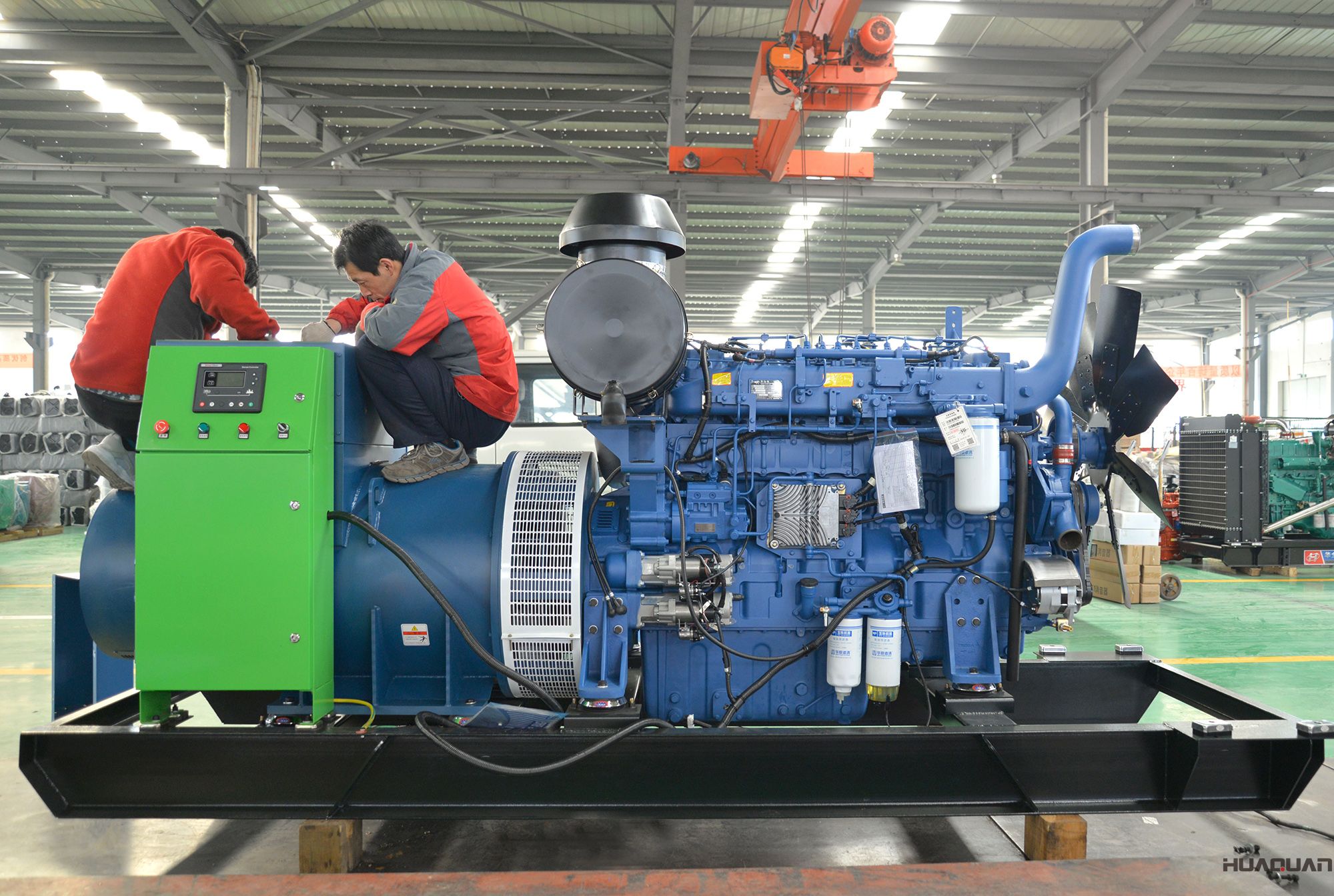 華全動(dòng)力600kw立柜自啟動(dòng)發(fā)電機(jī)組于2018年4月10日發(fā)往東營(yíng)