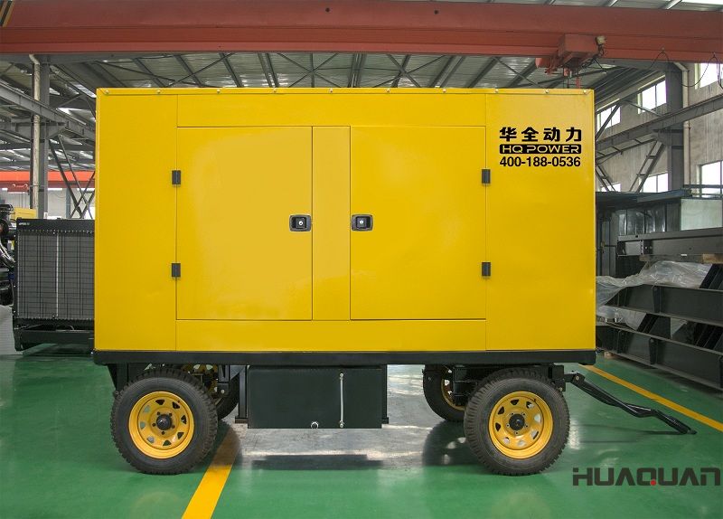 5月11日一臺400kw移動拖車發(fā)電機組從華全順利發(fā)往廣東省韶關(guān)