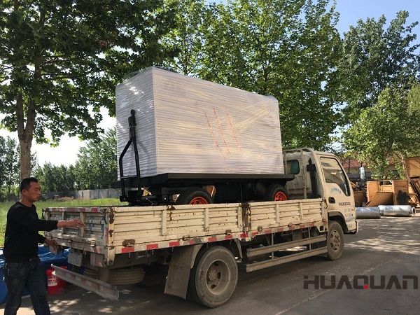 一臺50kw（含棚）拖車柴油發(fā)電機組于2018年5月22日順利發(fā)往湖南省常德市