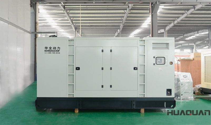 2018年5月28日一臺400kw防雨棚柴油發電機組從華全順利發往平度元橋村