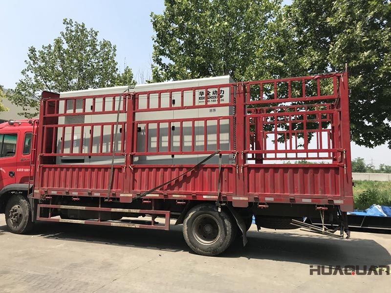 6.12號，一臺HQYC500GF靜音箱柴油發(fā)電機組發(fā)往河北省廊坊市