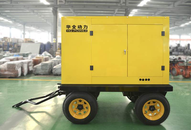 一臺(tái)12.5kw移動(dòng)靜音拖車柴油機(jī)組于4月11日發(fā)往山東