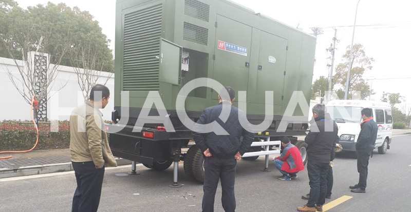 咸陽項目施工400kW移動式發(fā)電機(jī)組電站